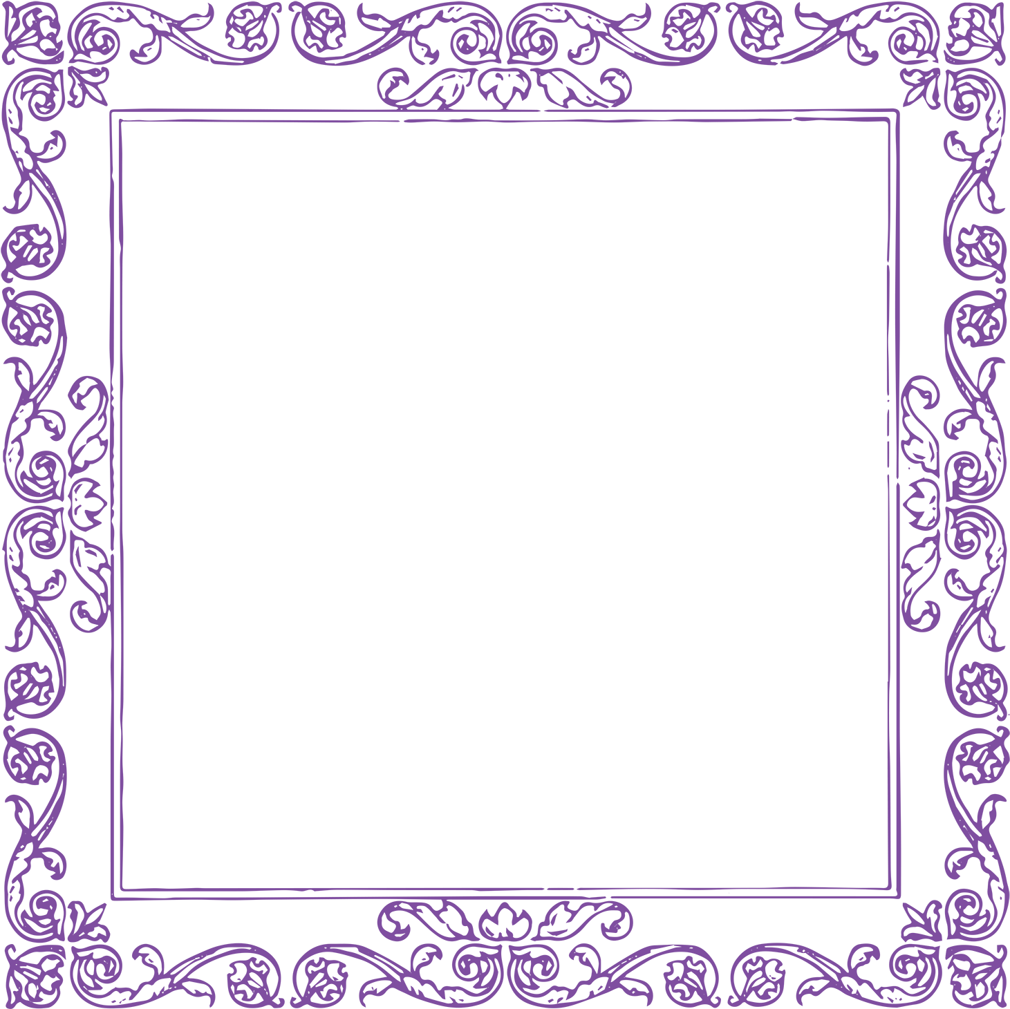 A Purple And Black Frame