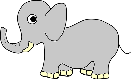 A Cartoon Of An Elephant