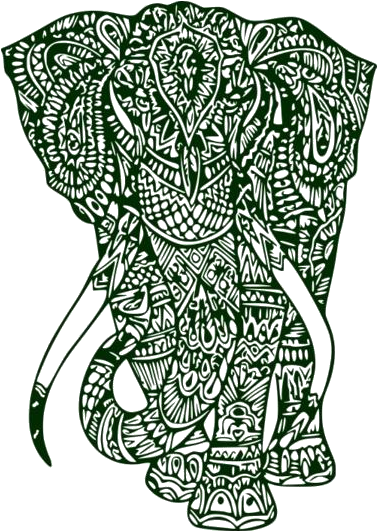 Elephant Mandala Png Clipart - Mandalas De Animales Para Colorear, Transparent Png