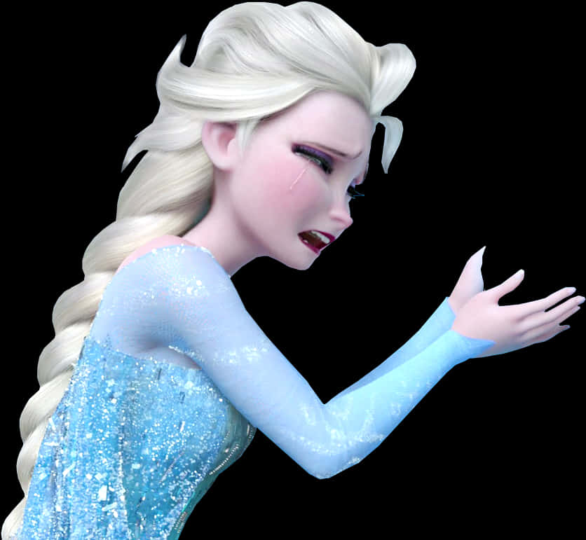 A Cartoon Of A Frozen Character