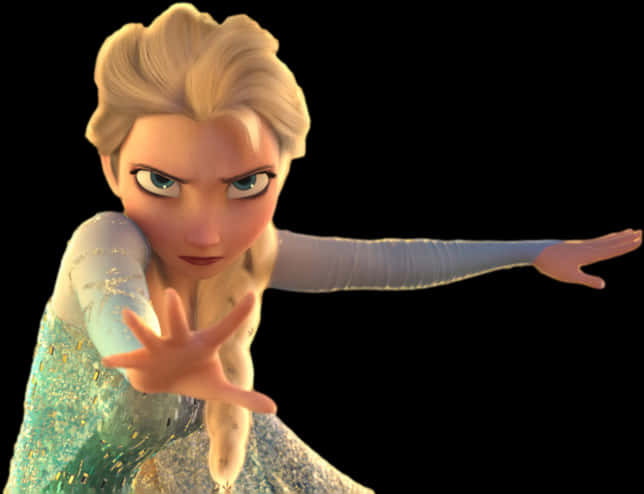 A Cartoon Character Of A Frozen Princess