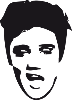 A Silhouette Of A Person's Face