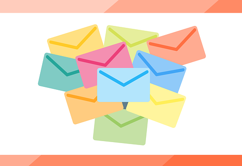A Group Of Colorful Envelopes