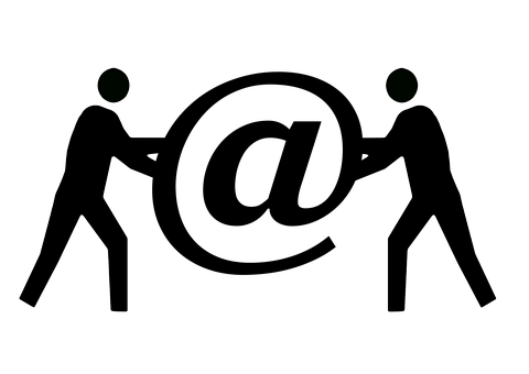 Two Silhouettes Of People Holding Hands