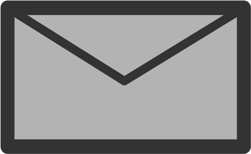 A Grey Envelope With A Black Line