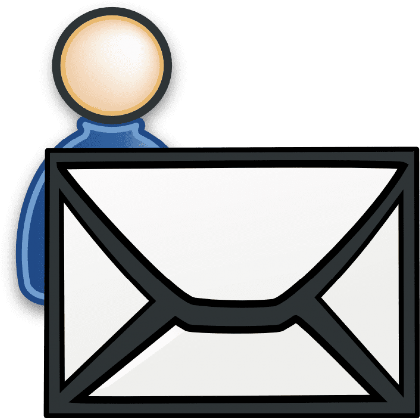 Email Icon White Png 842 X 839