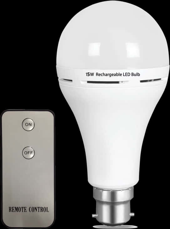 A White Light Bulb With A Remote Control