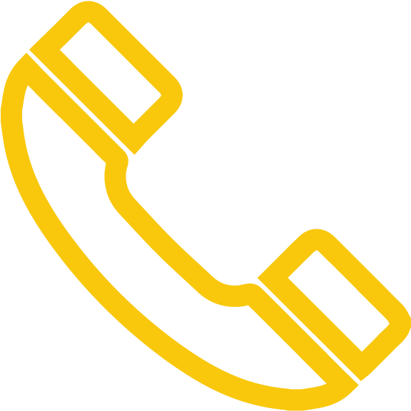 A Yellow Telephone Receiver On A Black Background