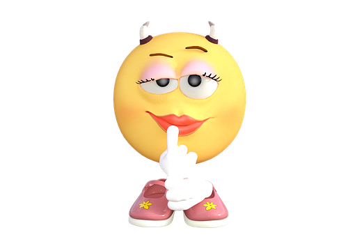 A Yellow Emoji With Horns And Red Shoes