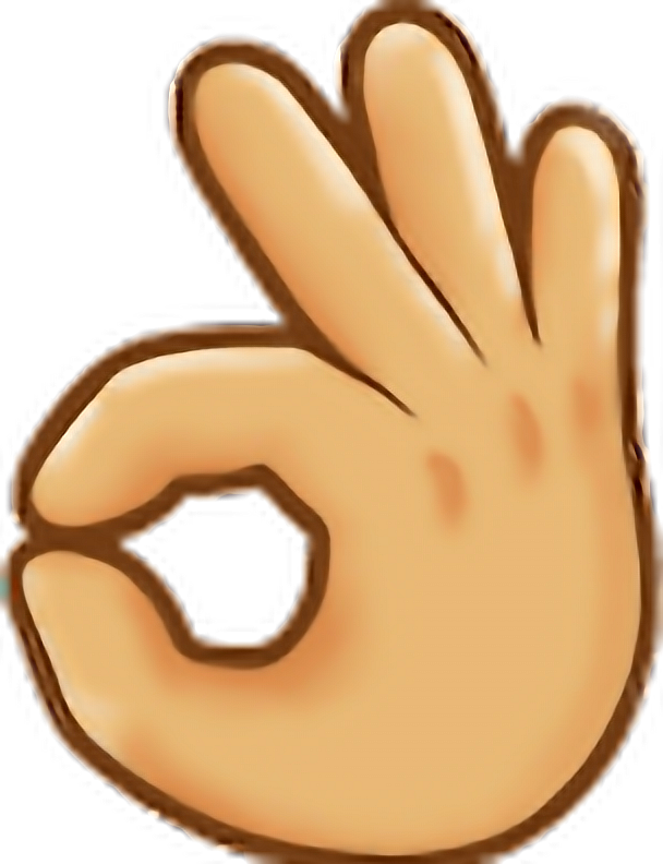 A Cartoon Hand Making A Ok Sign