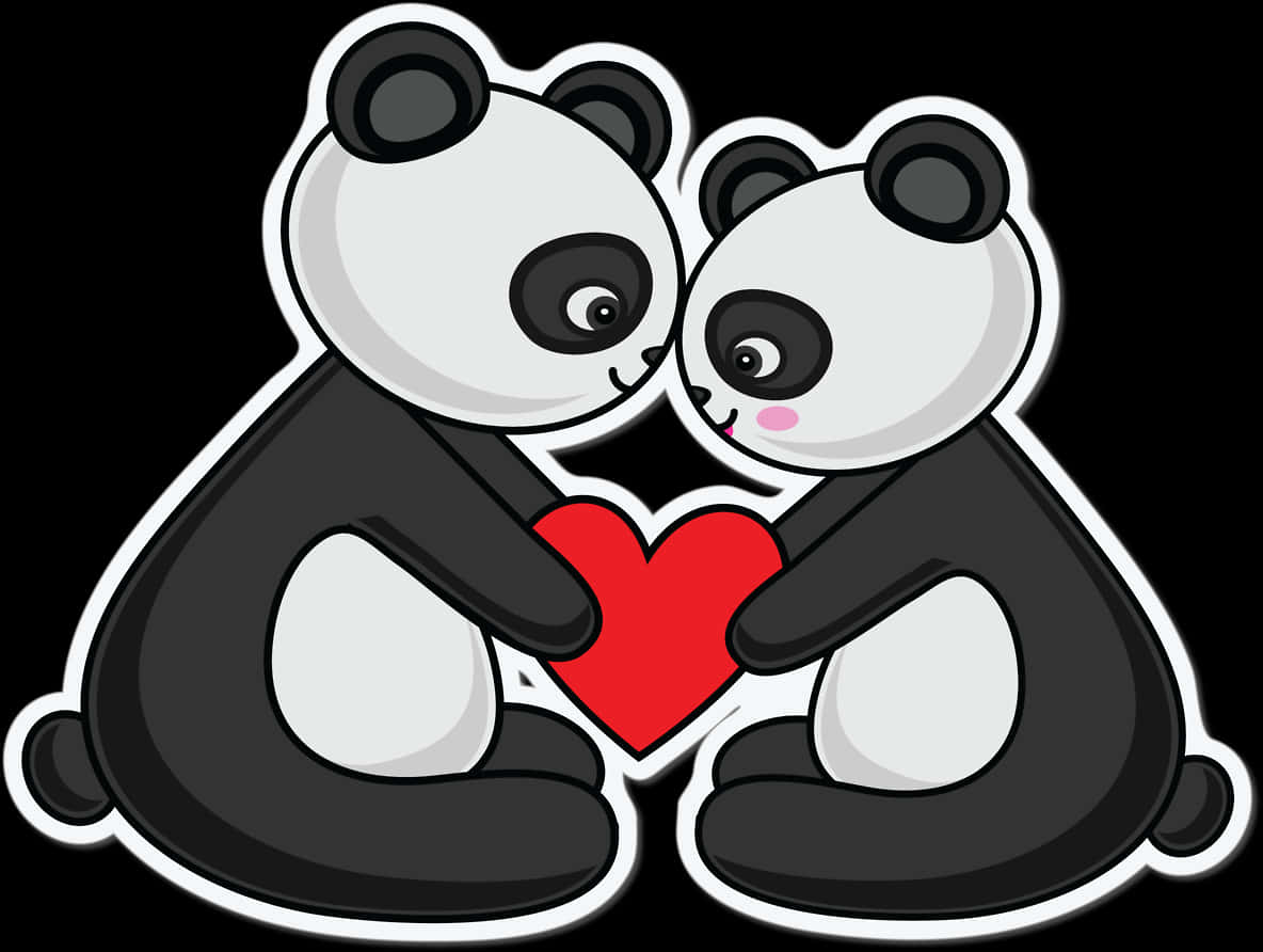 Pandas In Love Emoji