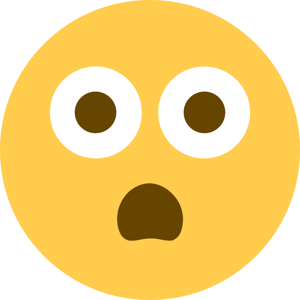 A Yellow Face With A Surprised Expression