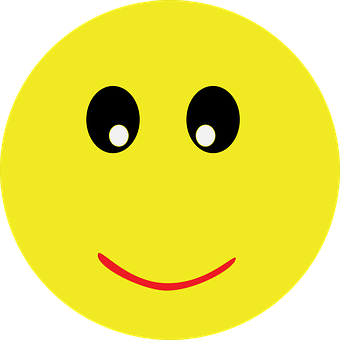 A Yellow Smiley Face With A Red Line
