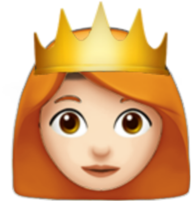 #emojis #girl #ginger #redhead #queen #princess #mine - Emoji With Pink Hair, Hd Png Download