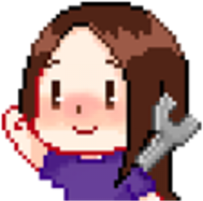 A Cartoon Of A Girl Holding A Wrench