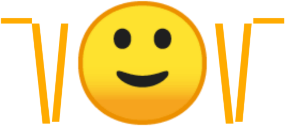 A Yellow Smiley Face With Black Dots
