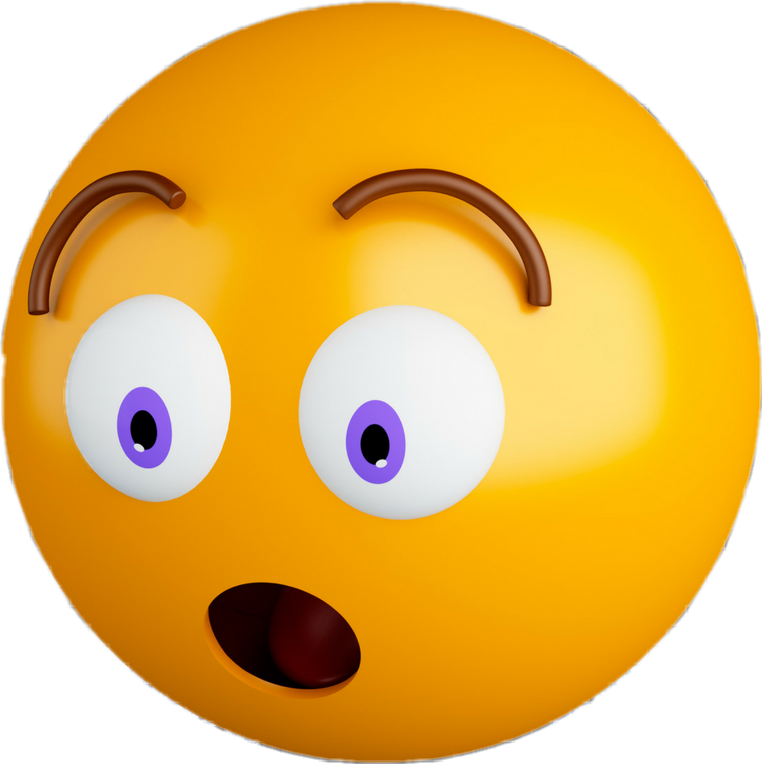 A Yellow Emoji With Eyes And Mouth