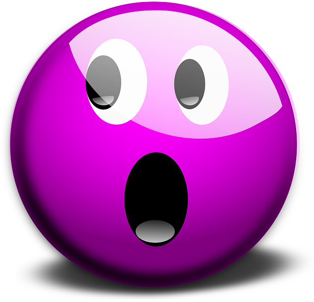A Purple Face With White Eyes And A Black Background