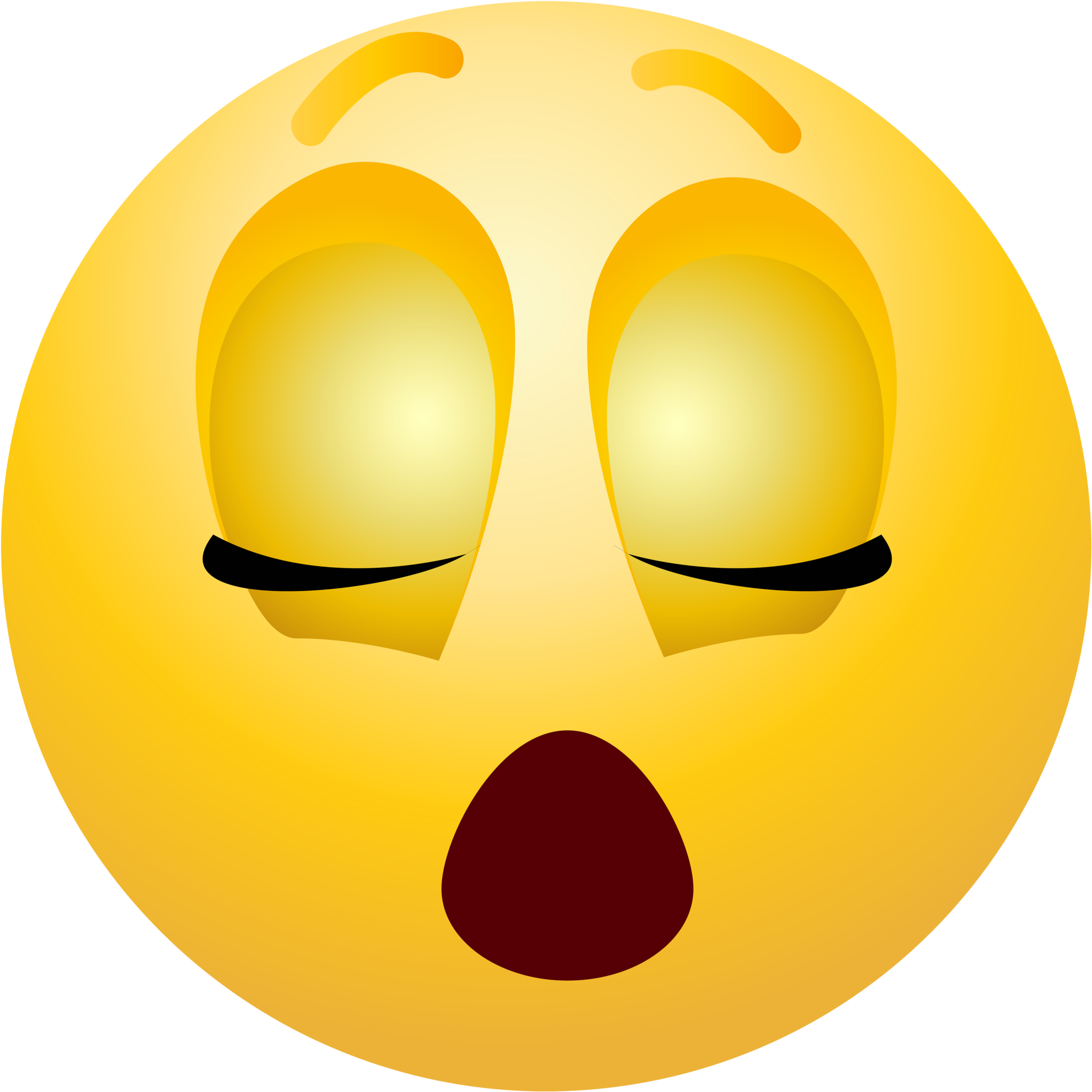 A Yellow Emoji With Closed Eyes And Mouth