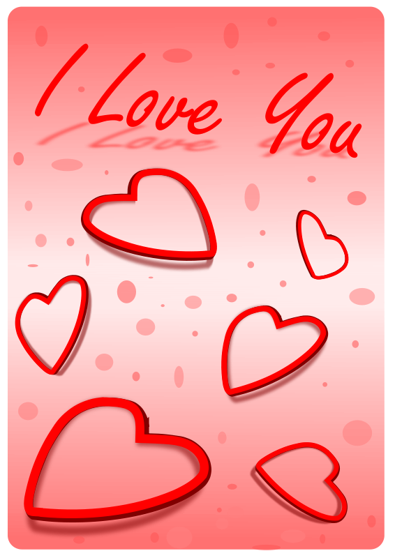 A Red And Black Background With Hearts