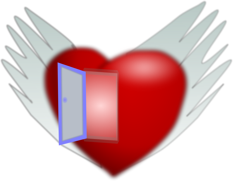 A Heart With Wings And A Door