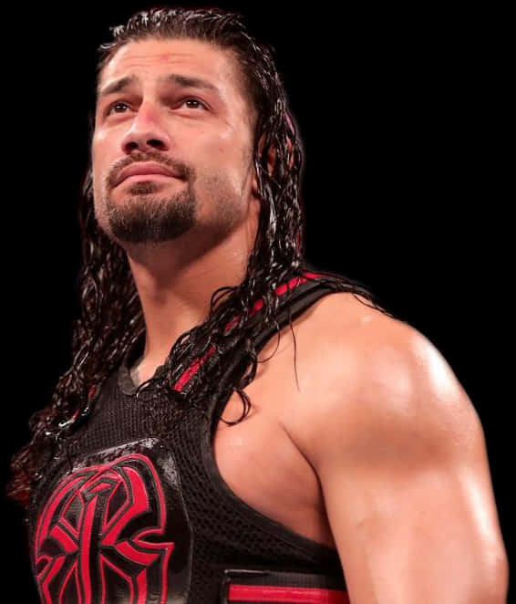 Emotional Roman Reigns Looking Up