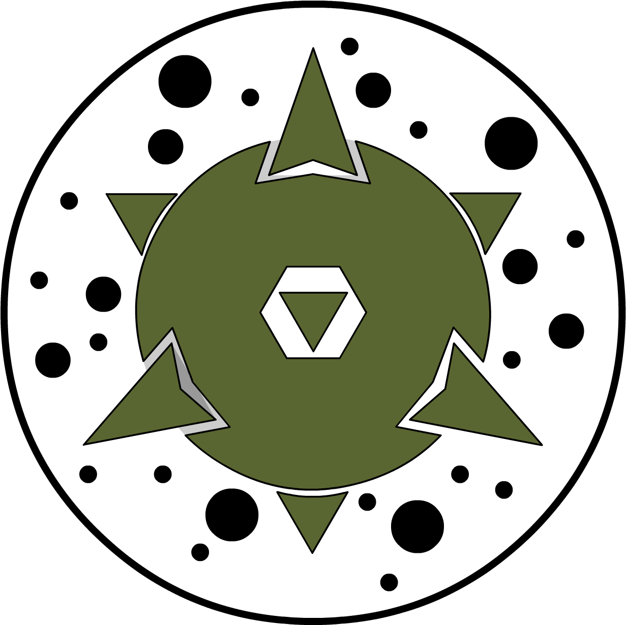 A Green And Black Logo