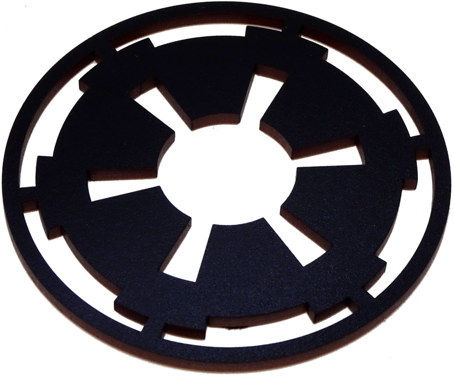 A Circular Object With A Black Center