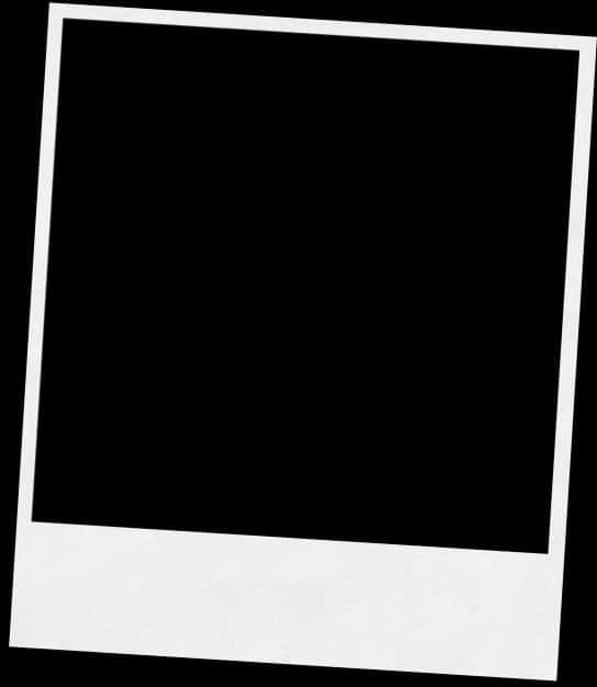Empty White Polaroid Frame
