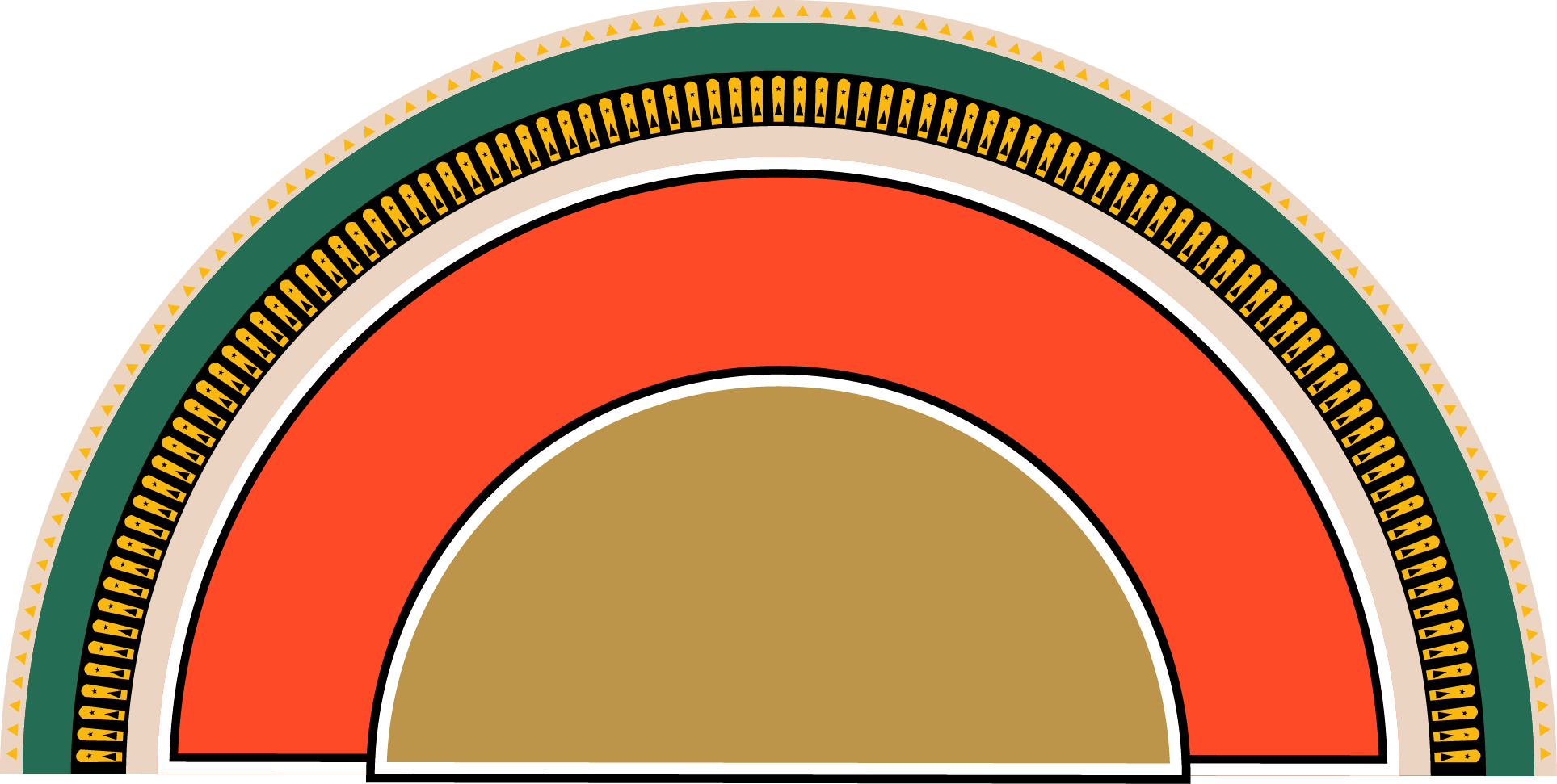 A Colorful Circle With A Black Background
