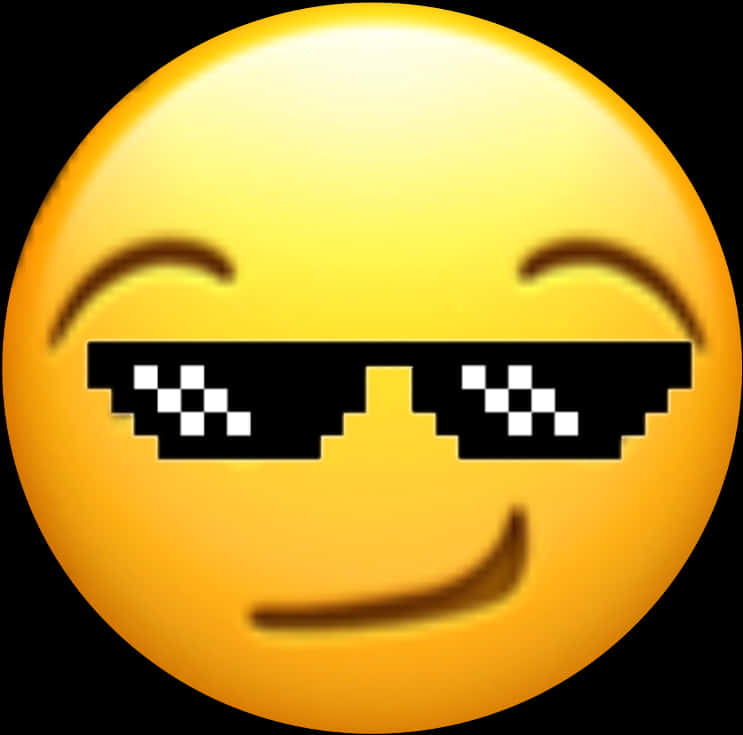A Yellow Emoji With Sunglasses