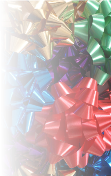 A Group Of Bows In Different Colors