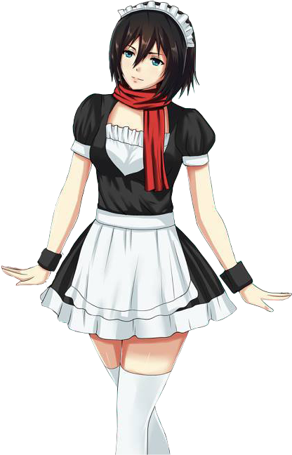 Mikasa Ackerman Maid Fan Art