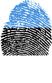 A Fingerprint On A Black Background