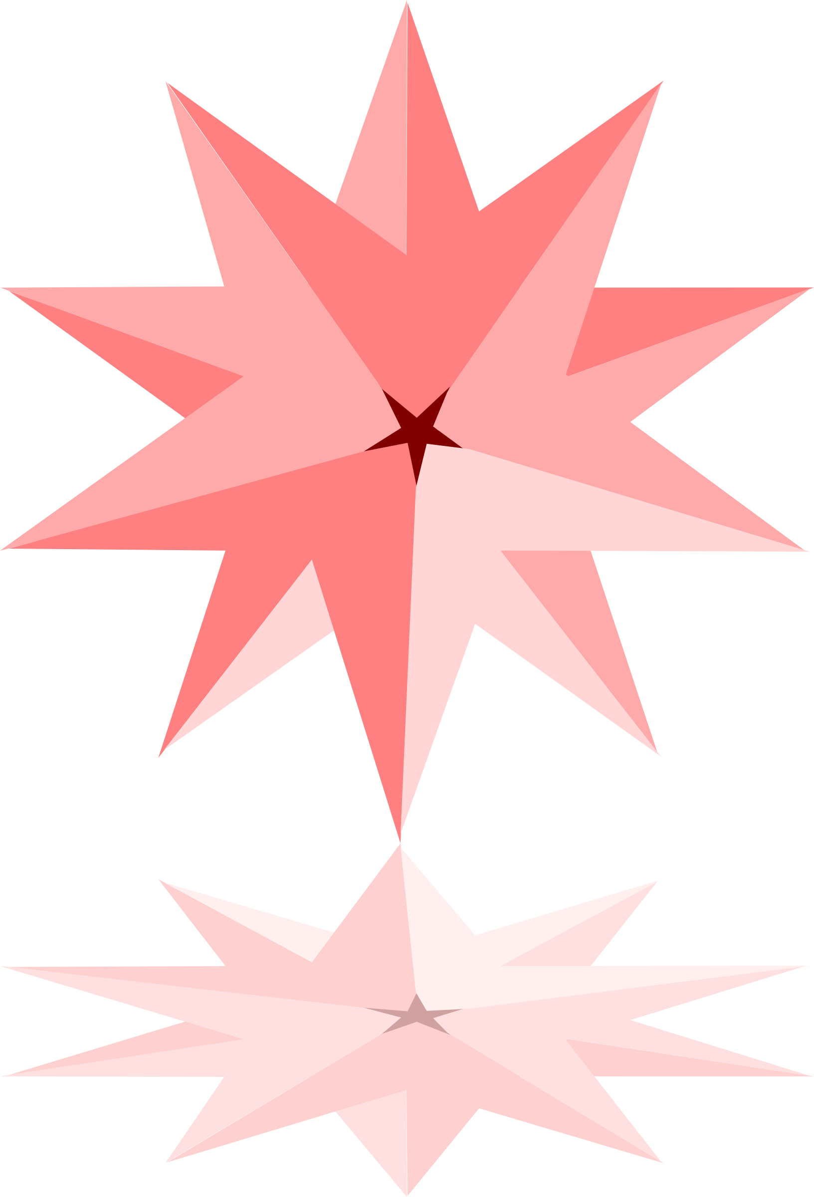 A Pink Star With A Black Background