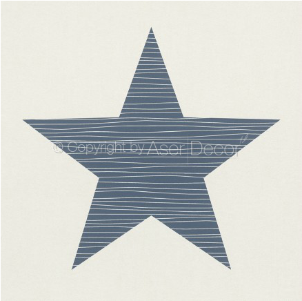 A Blue Star On A White Background