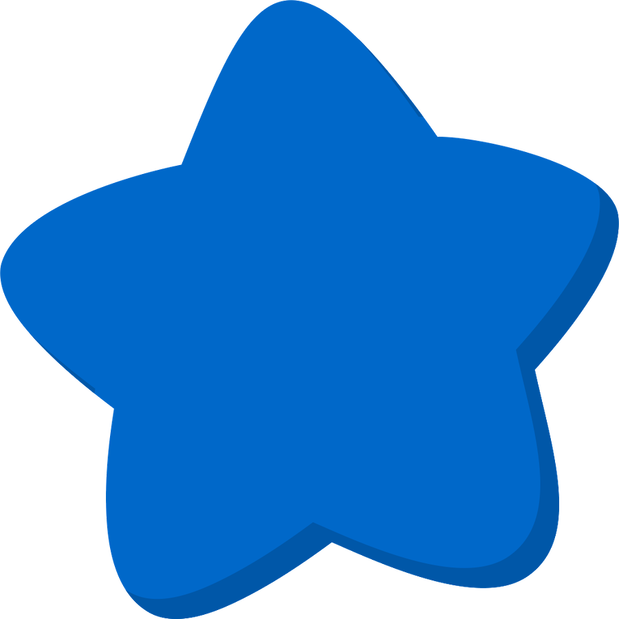 A Blue Star On A Black Background