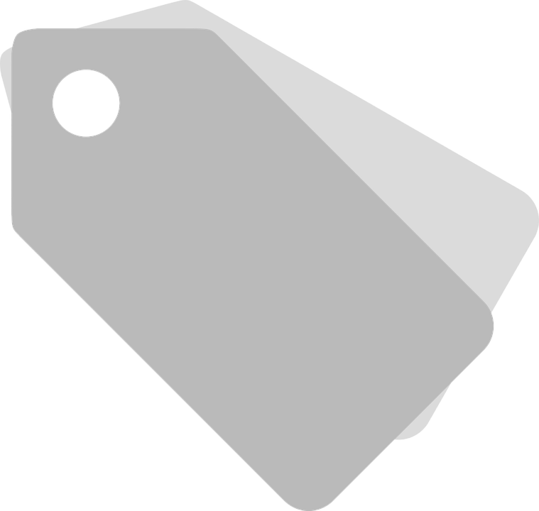 A Grey Tag With A Hole