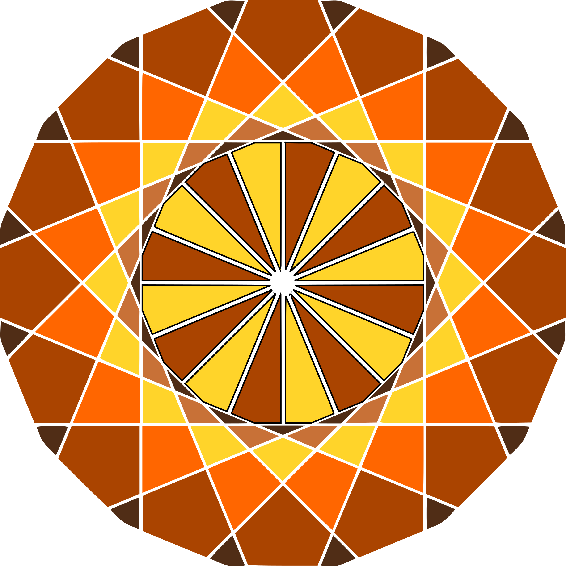 A Circular Pattern With Many Triangles
