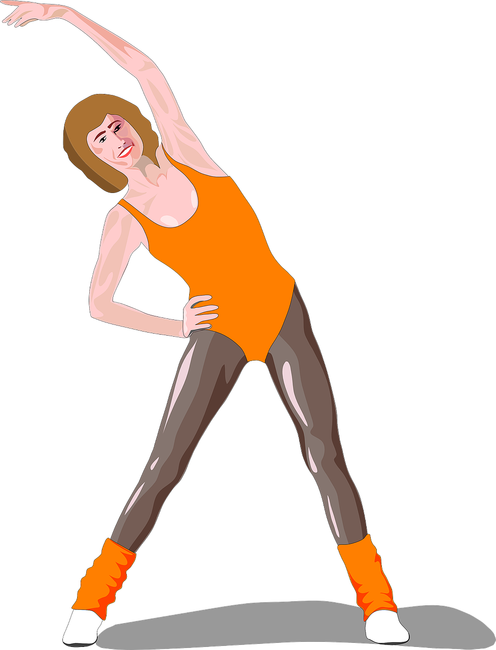 A Woman In Leotard And Leggings