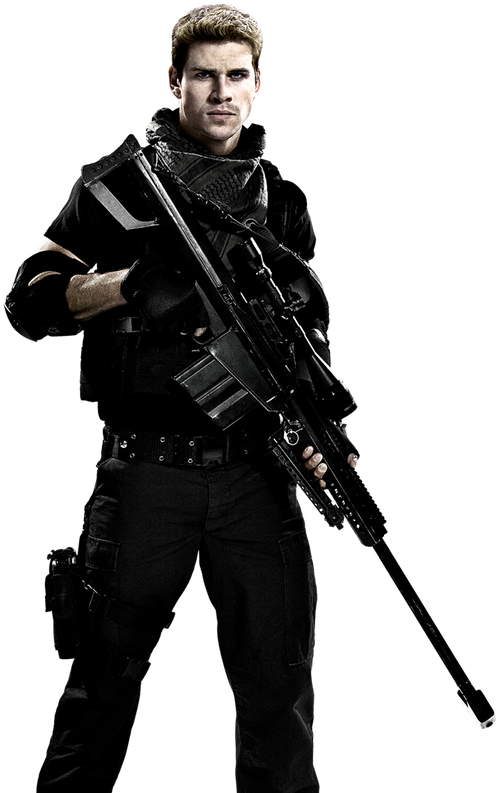 A Man In Black Uniform Holding A Gun