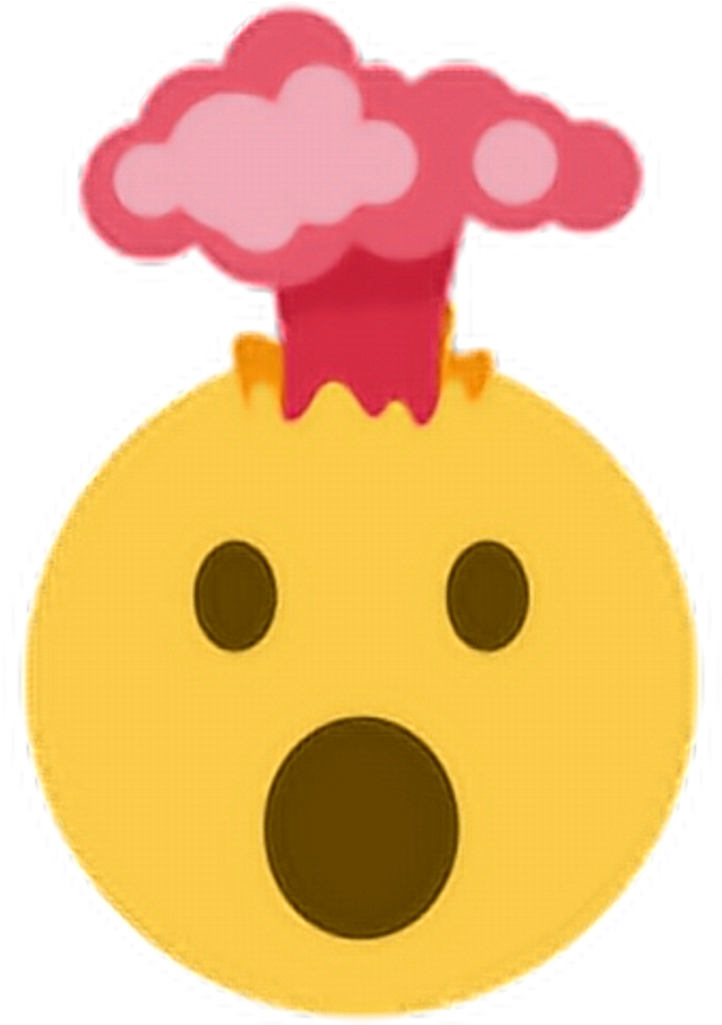 A Cartoon Of A Yellow Face With A Pink Hat On Top Of It