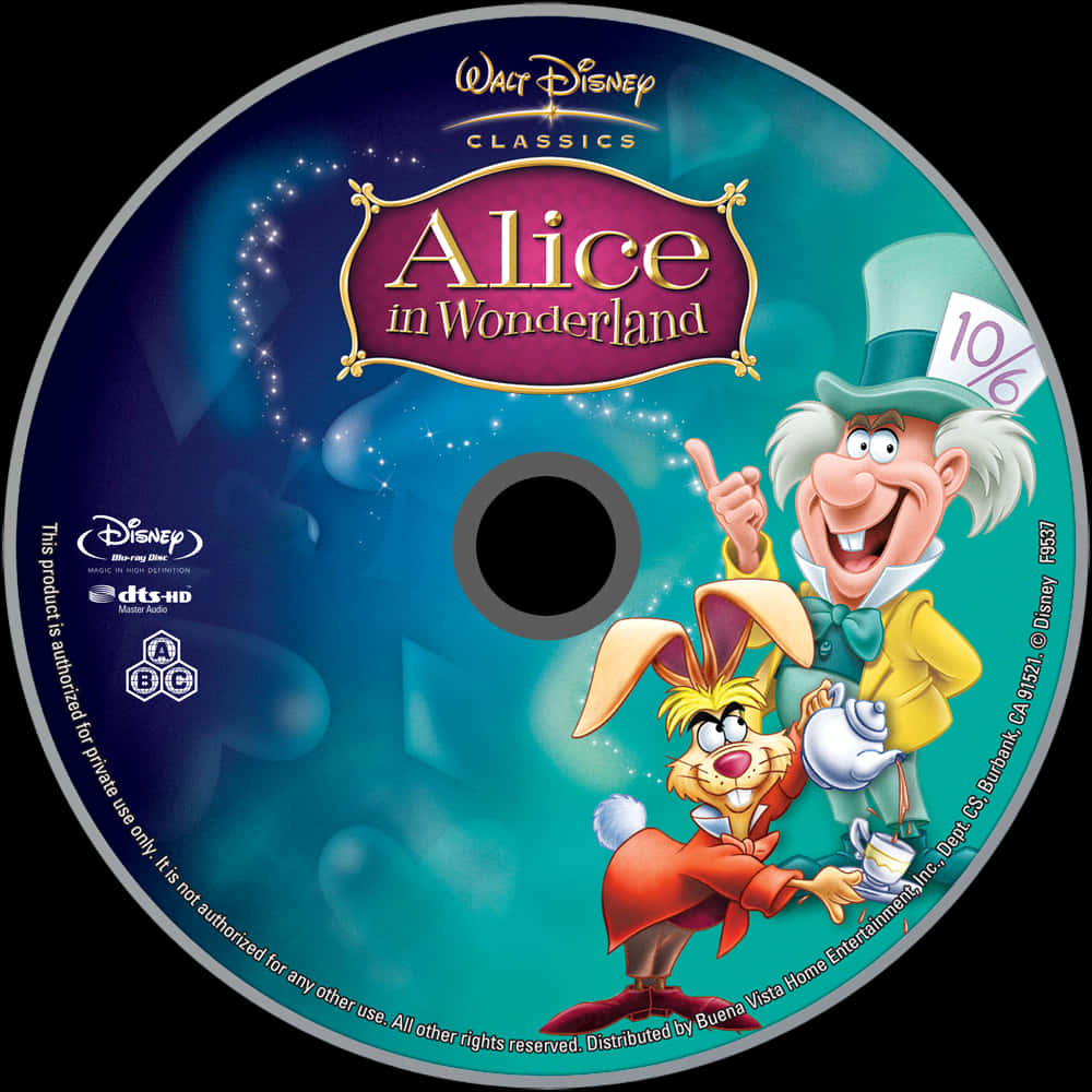 A Dvd Disc With Cartoon Characters