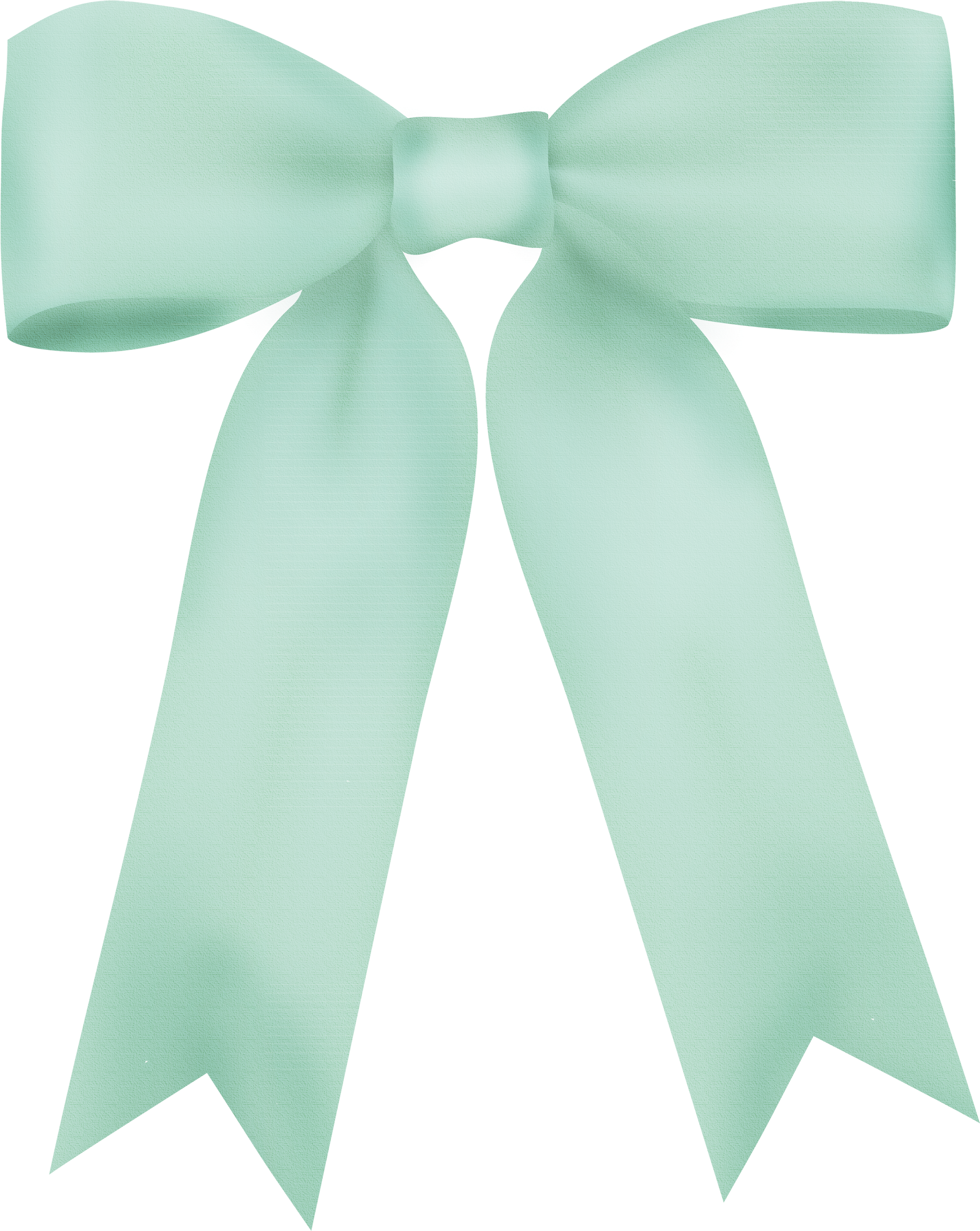 A Light Green Bow On A Black Background