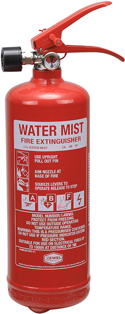 A Red Fire Mist Container