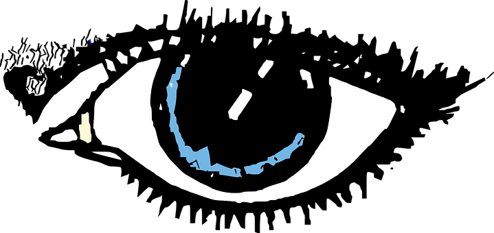 A Blue And White Eye