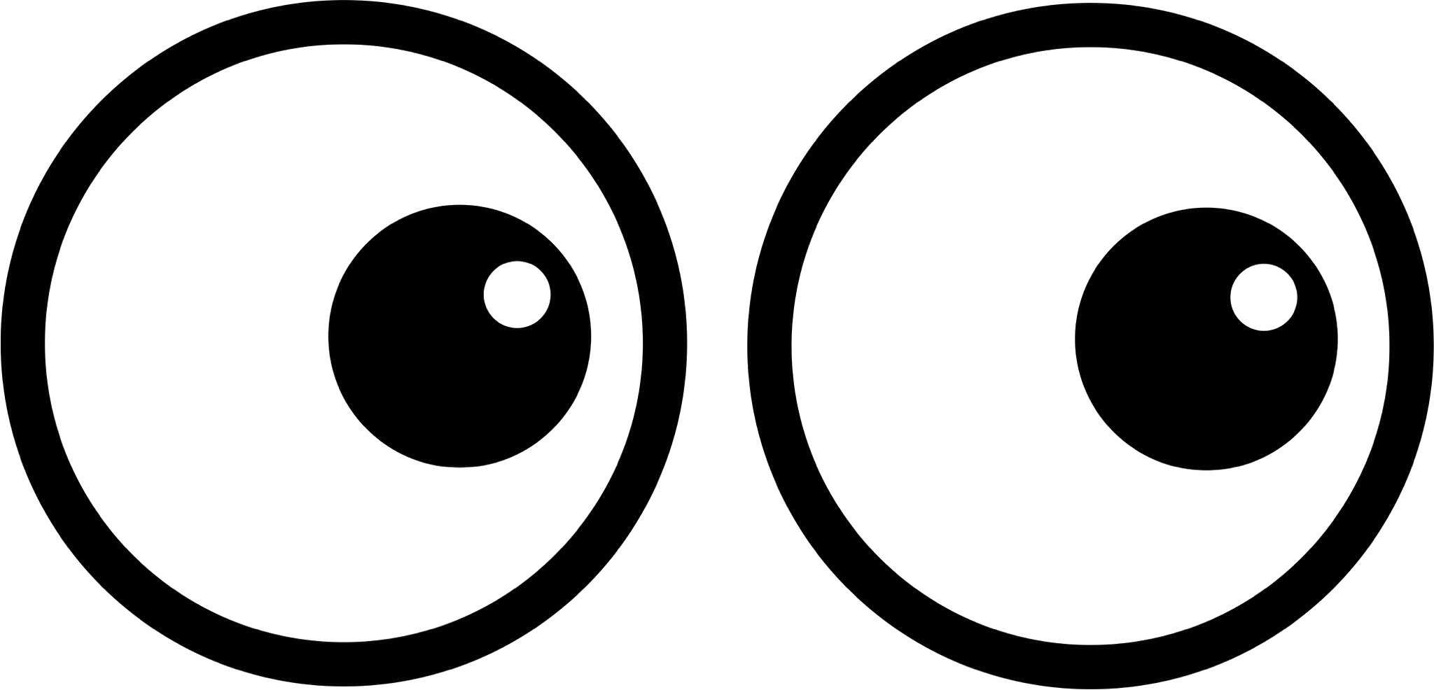 A Black And White Image Of A Pair Of Circles