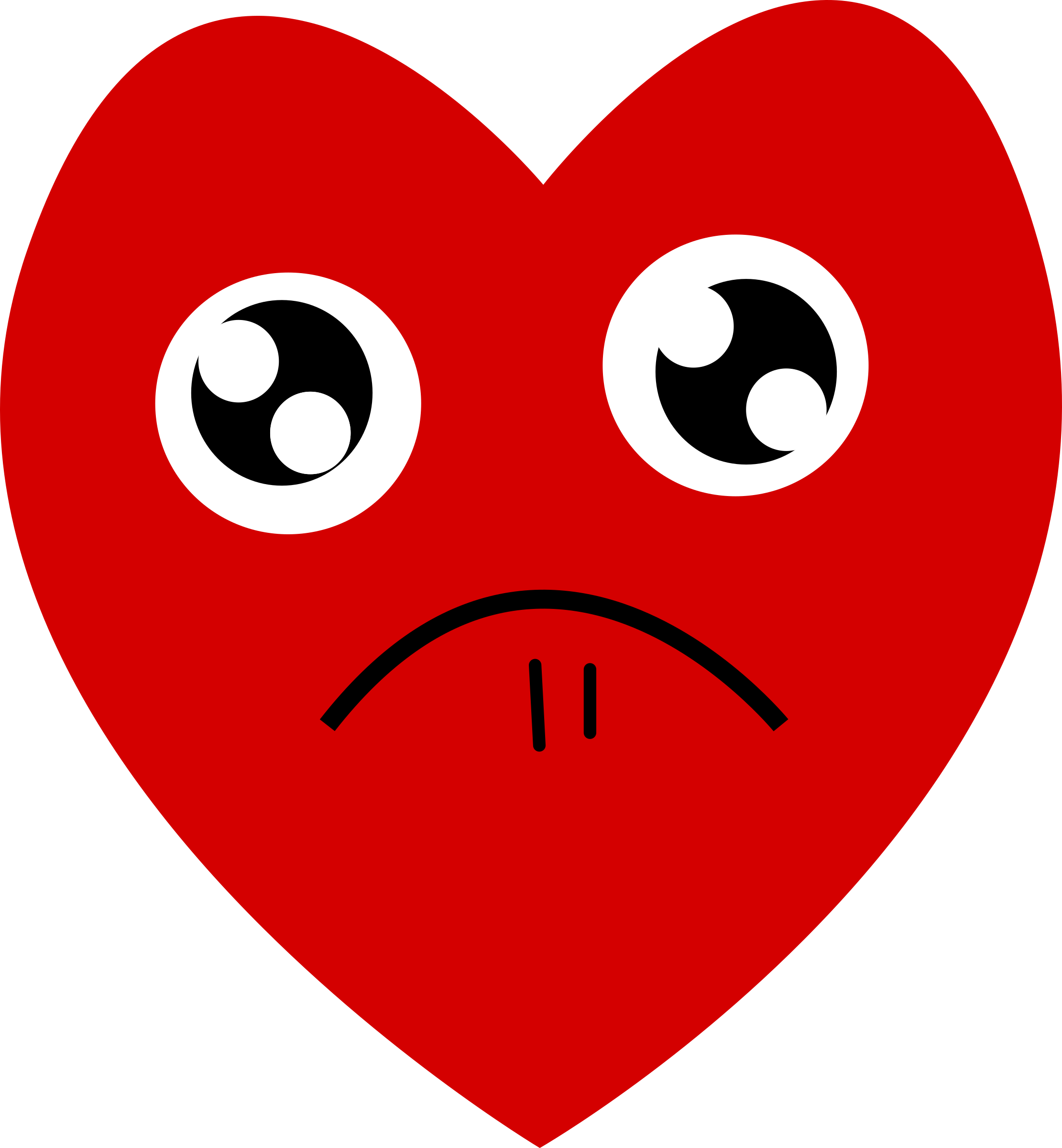 A Heart With A Sad Face
