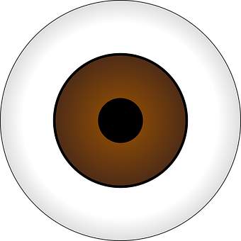 A Brown Eyeball With A Black Circle
