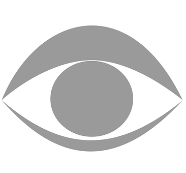 A Grey Eye With A Circle